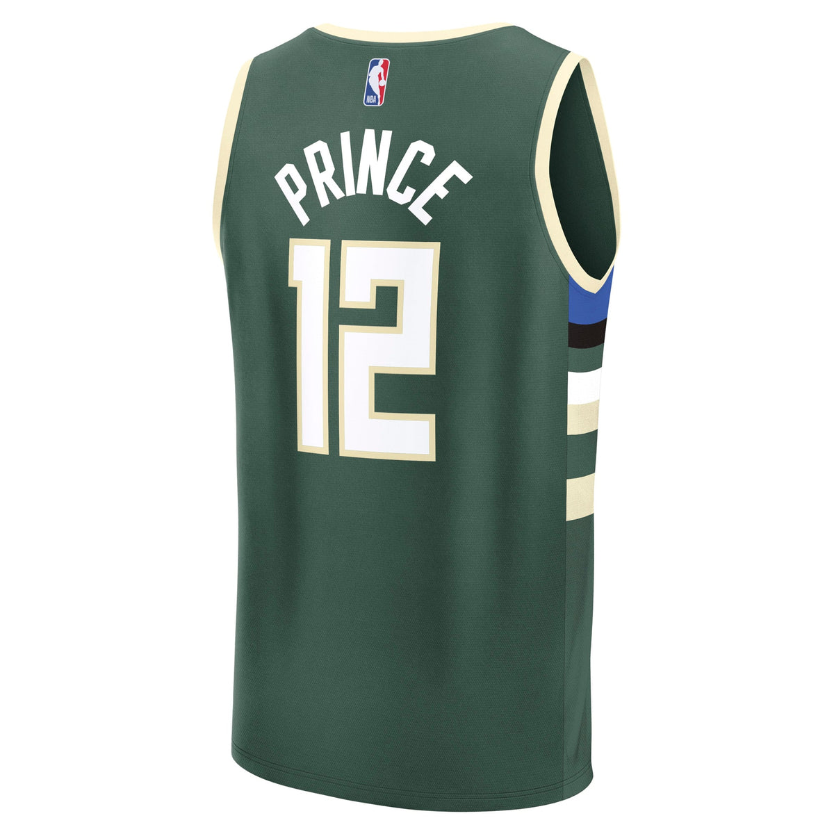 Men's Milwaukee Bucks Taurean Prince Fanatics Hunter Green Fast Break Replica Player Jersey - Icon Edition