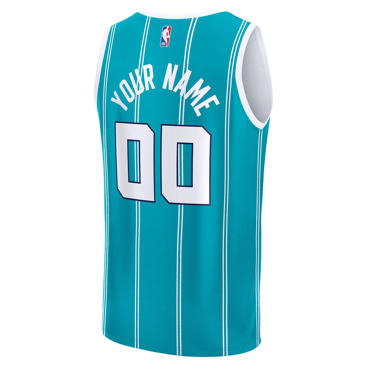 Men's Charlotte Hornets Fanatics Teal Fast Break Custom Jersey - Icon Edition
