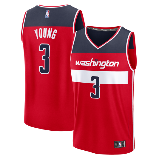 Men's Washington Wizards Trae Young Fanatics Red Fast Break Jersey - Icon Edition