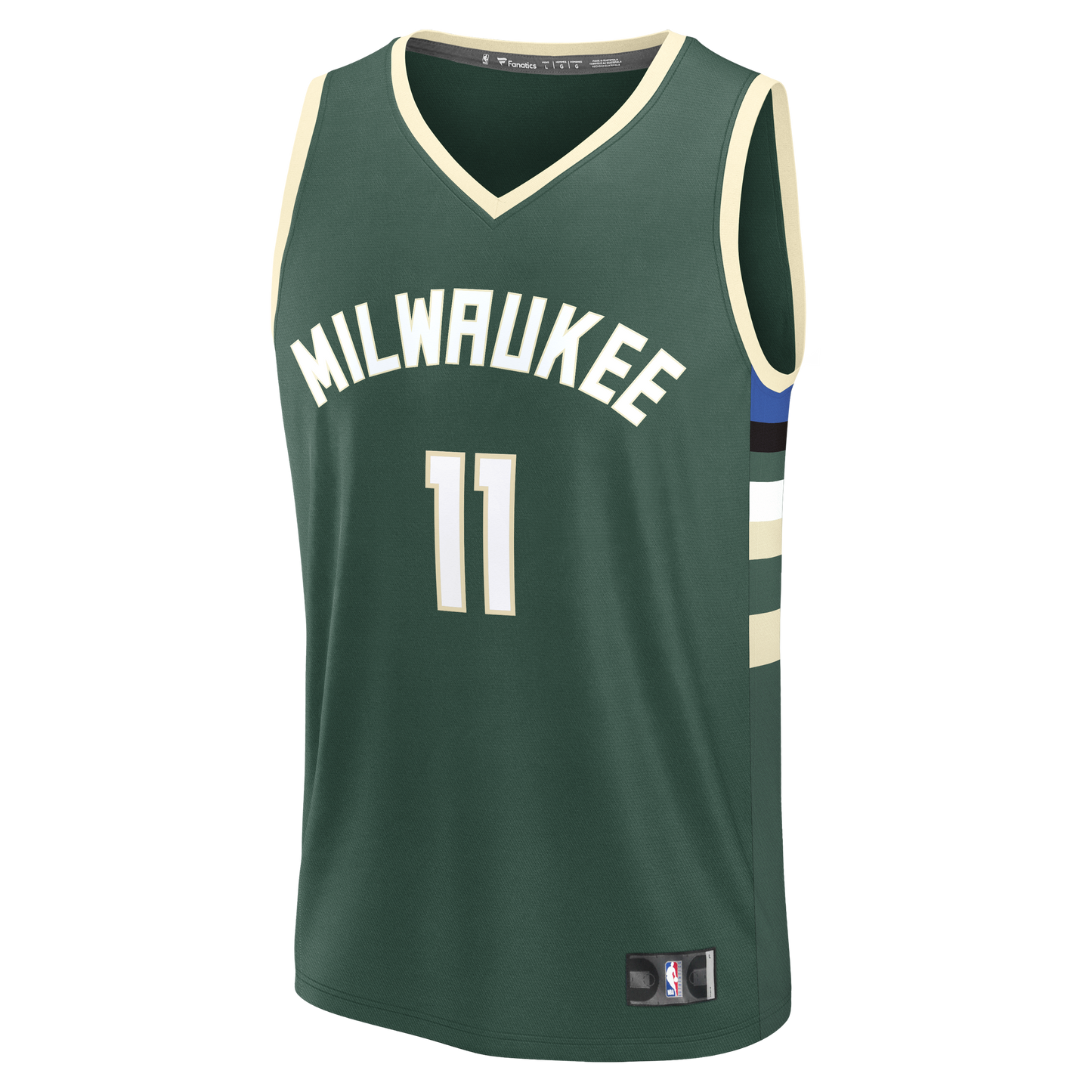 Men's Milwaukee Bucks Tyler Herro Fanatics Hunter Green Fast Break Replica Jersey - Icon Edition