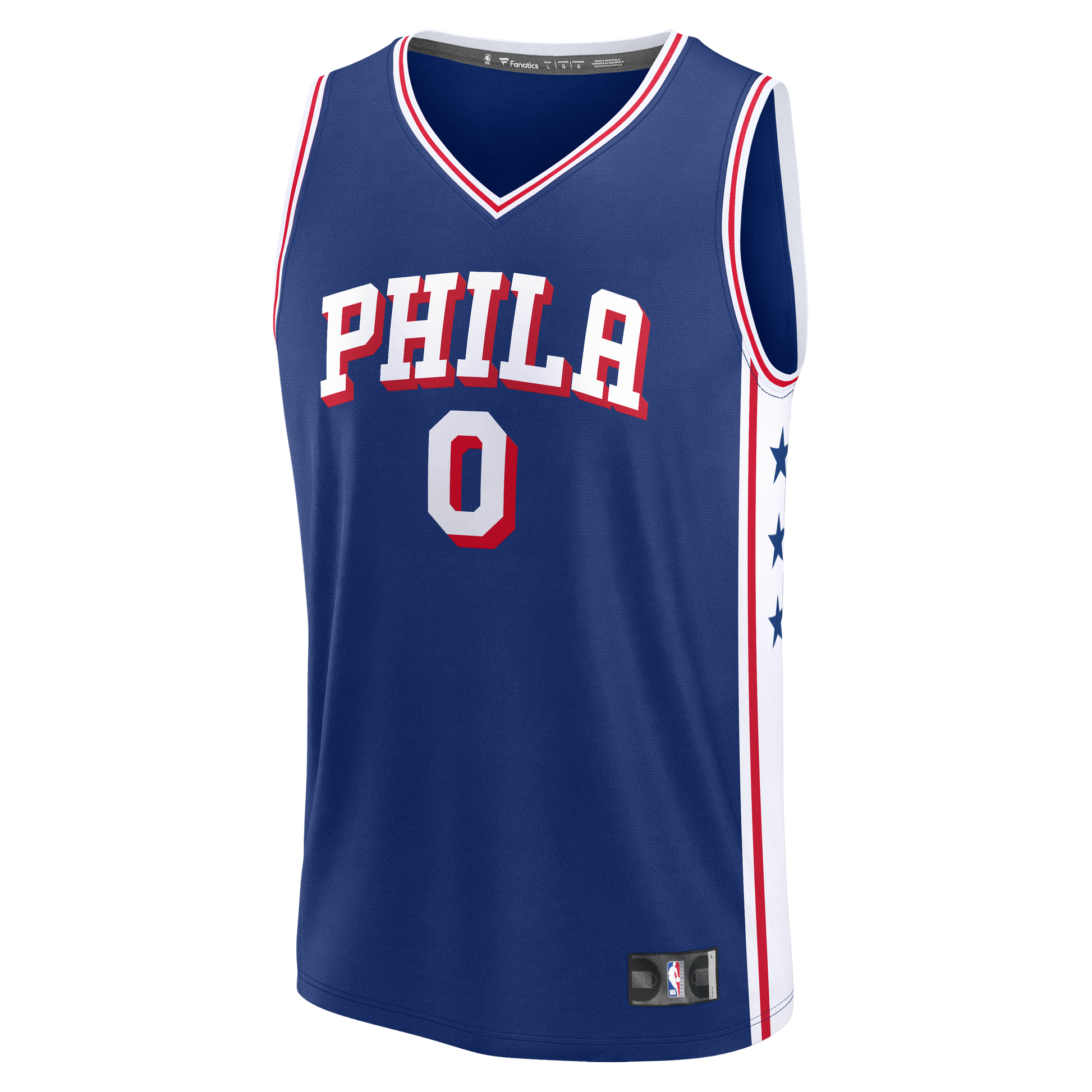 Men's Philadelphia 76ers Tyrese Maxey Fanatics Royal Fast Break Replica Player Jersey - Icon Edition