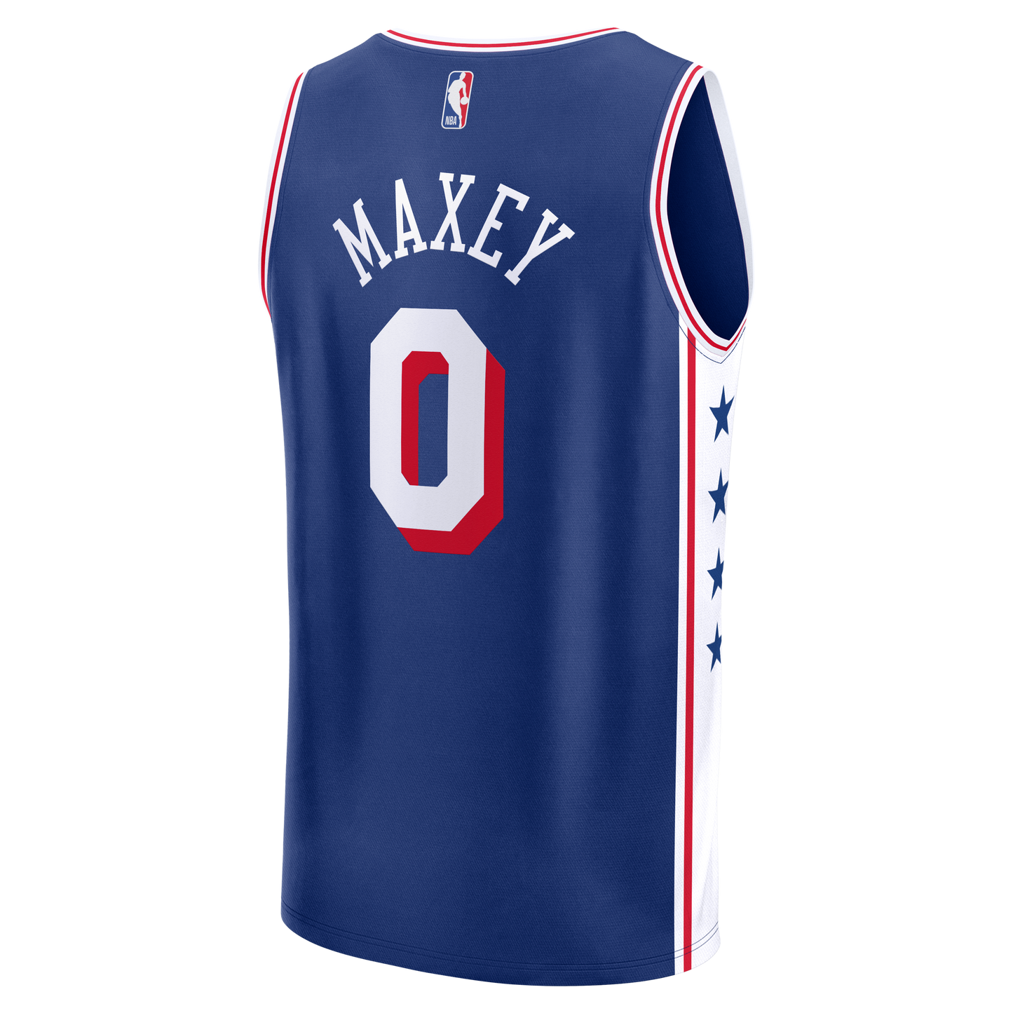 Men's Philadelphia 76ers Tyrese Maxey Fanatics Royal Fast Break Replica Player Jersey - Icon Edition