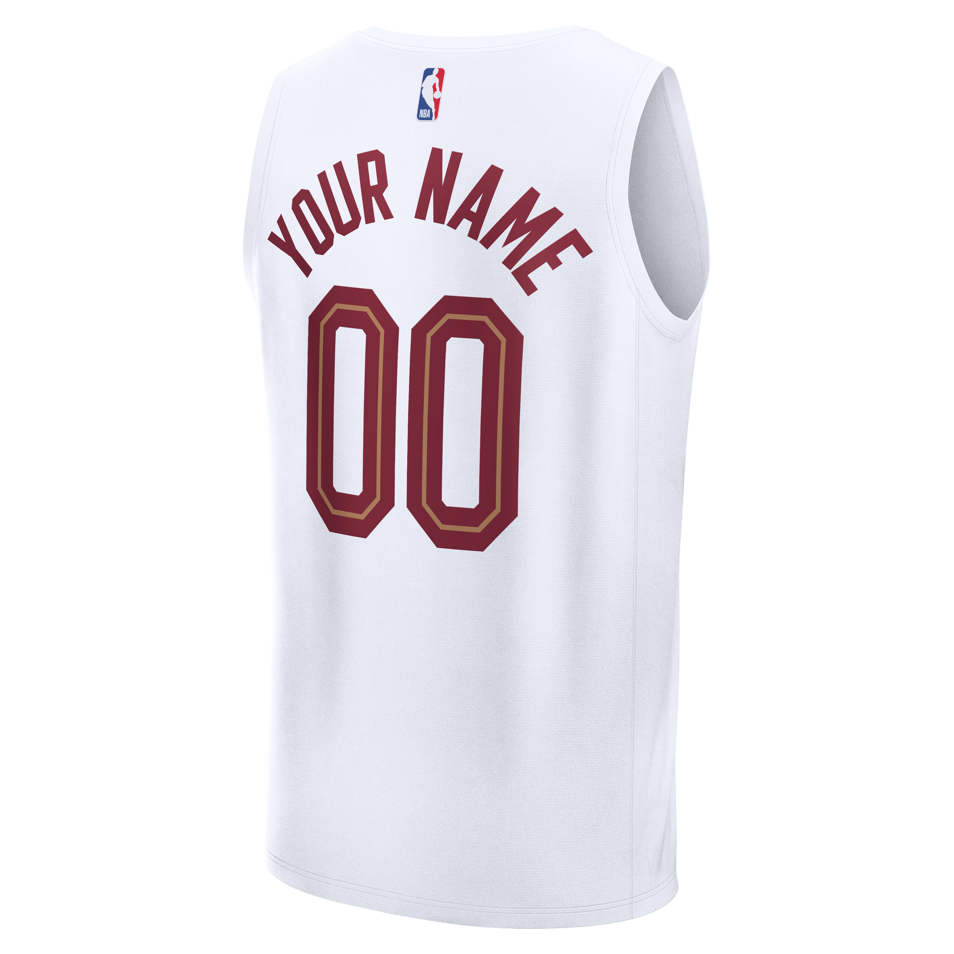 Men's Cleveland Cavaliers  Fanatics White Fast Break Custom Jersey - Icon Edition