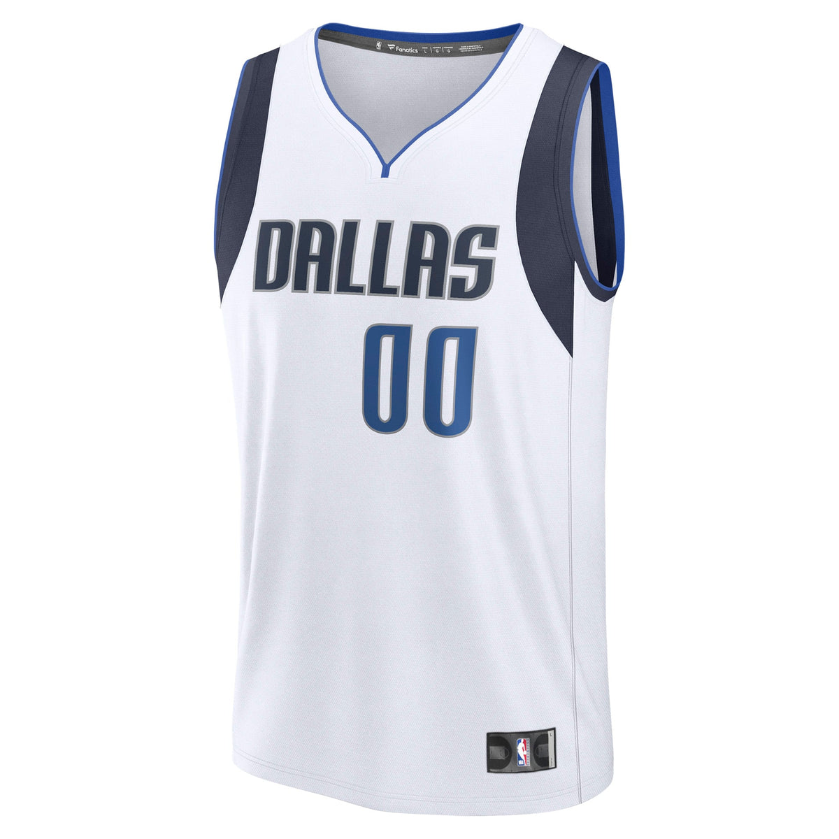 Men's Dallas Mavericks  Fanatics White Fast Break Custom Jersey - Association Edition