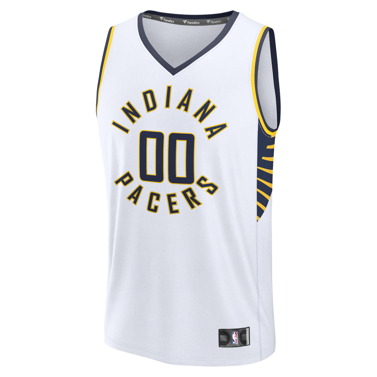 Men's Indiana Pacers  Fanatics White Fast Break Custom Jersey - Icon Edition