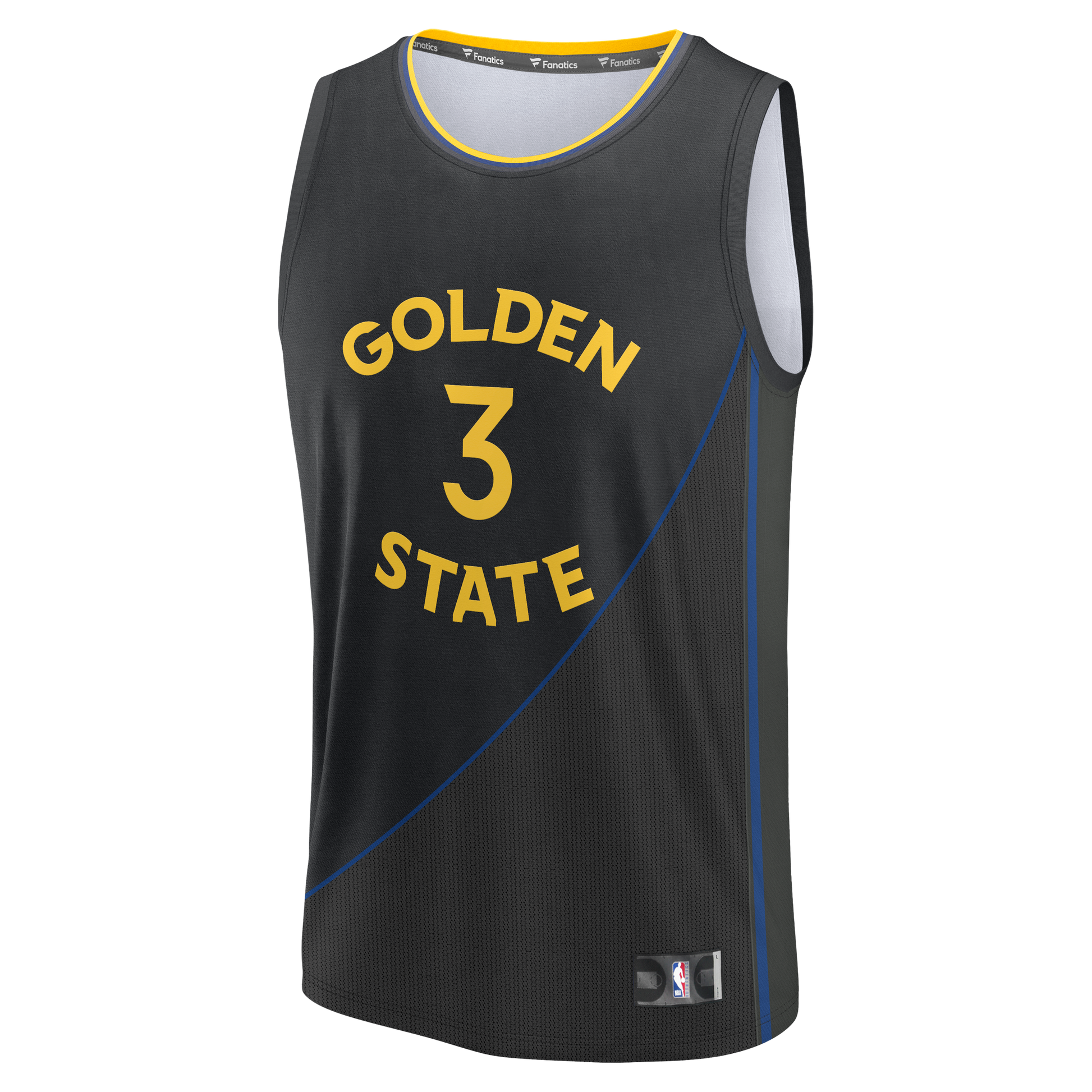 Men's Golden State Warriors Will Richard Fanatics Black Fast Break Replica Player Jersey - Statement Edition