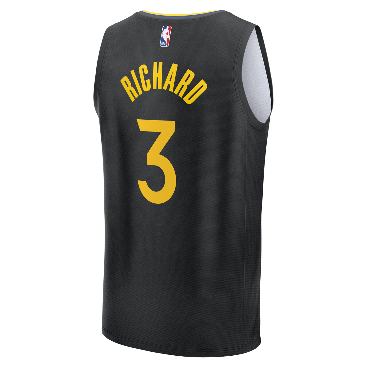 Men's Golden State Warriors Will Richard Fanatics Black Fast Break Replica Player Jersey - Statement Edition