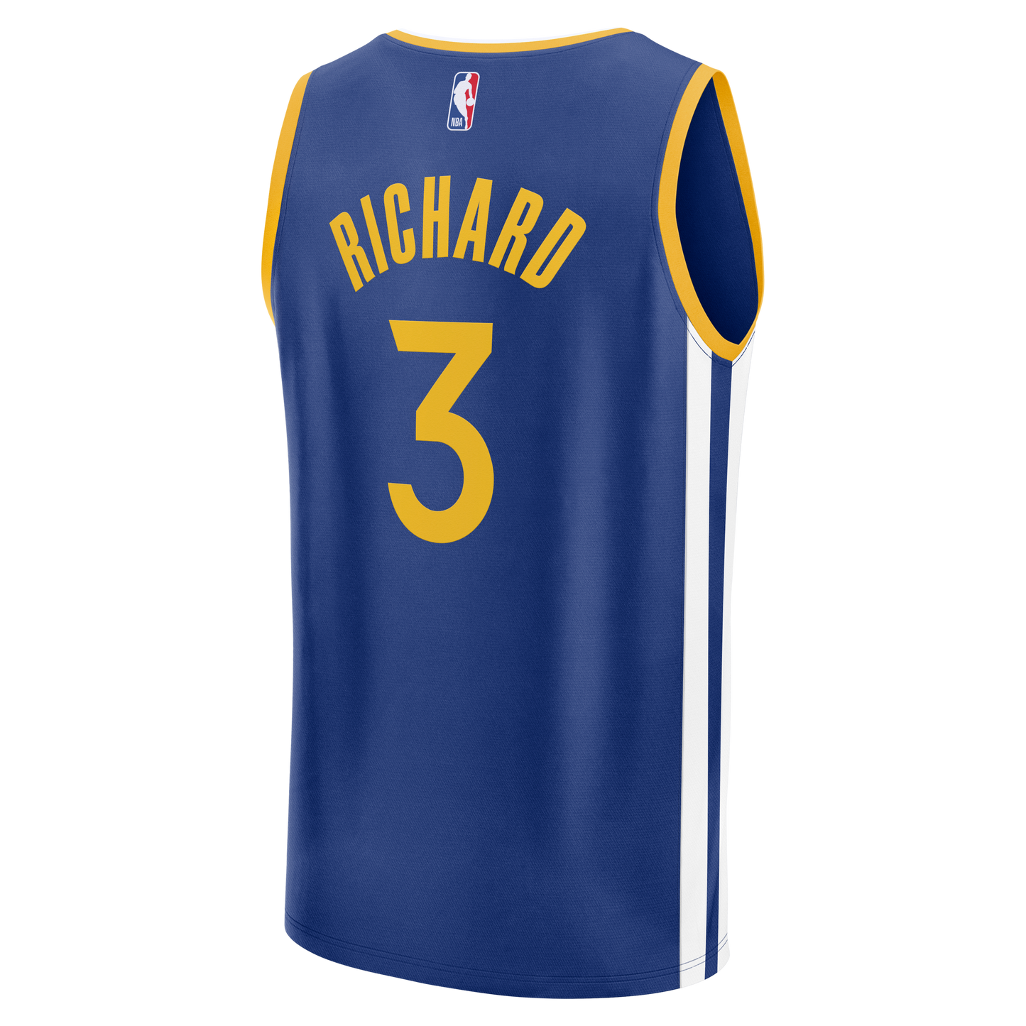 Men's Golden State Warriors Will Richard Fanatics Blue Fast Break Replica Jersey - Icon Edition