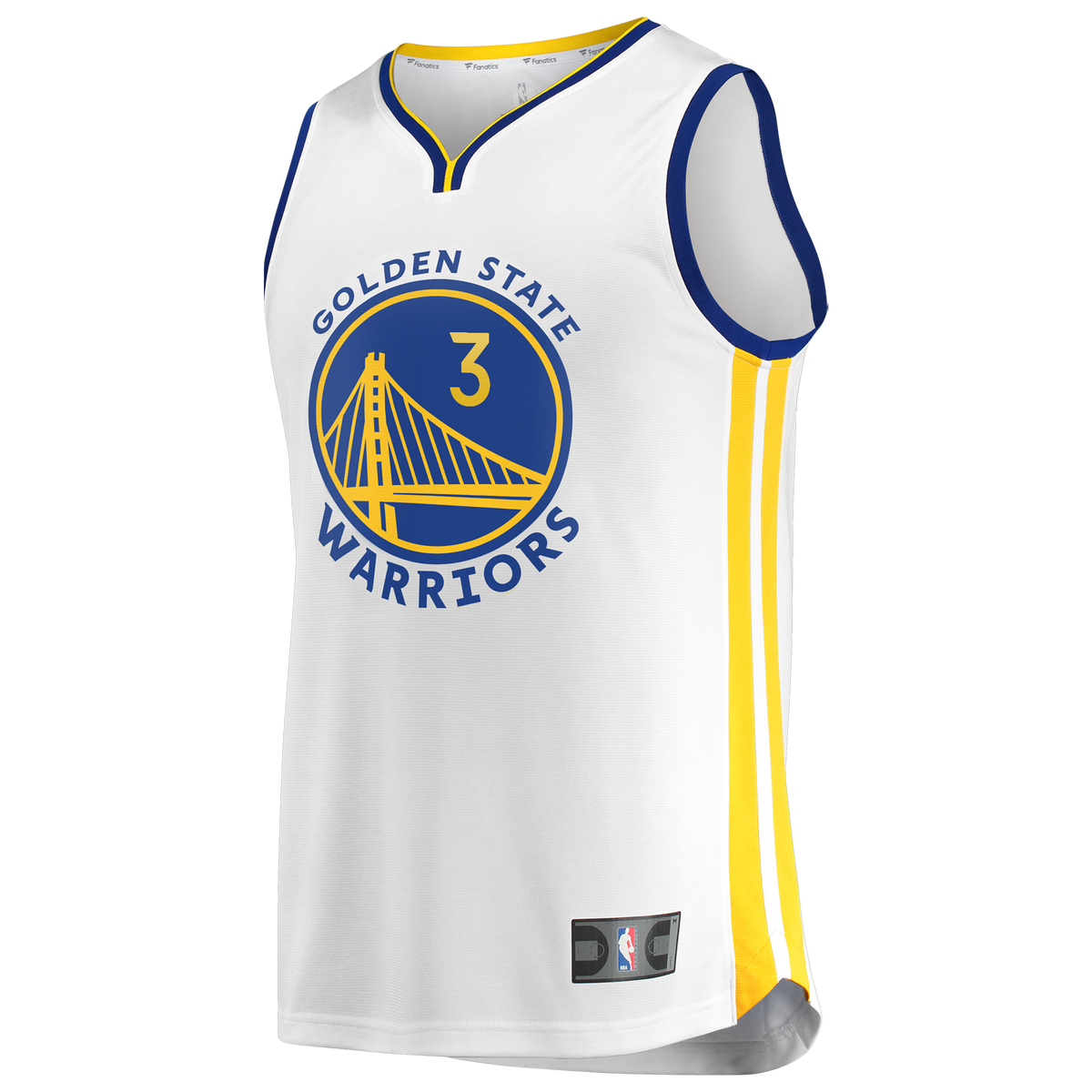 Men's Golden State Warriors Will Richard Fanatics White Fast Break Replica Player Jersey - Association Edition