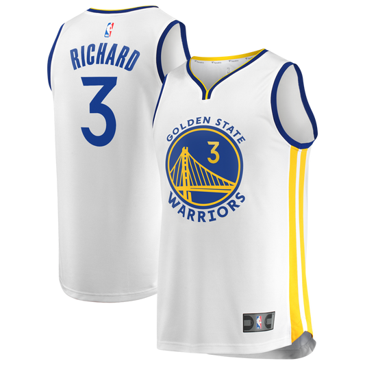 Men's Golden State Warriors Will Richard Fanatics White Fast Break Replica Player Jersey - Association Edition