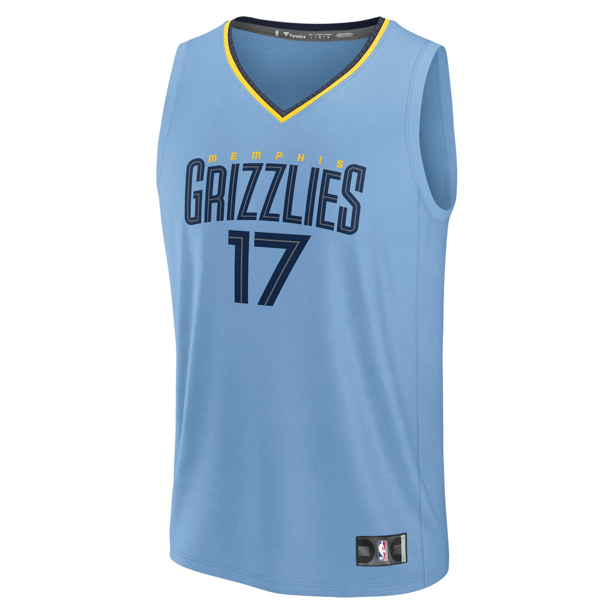 Men's Memphis Grizzlies Yuki Kawamura Fanatics Light Blue Fast Break Replica Player Jersey - Statement Edition