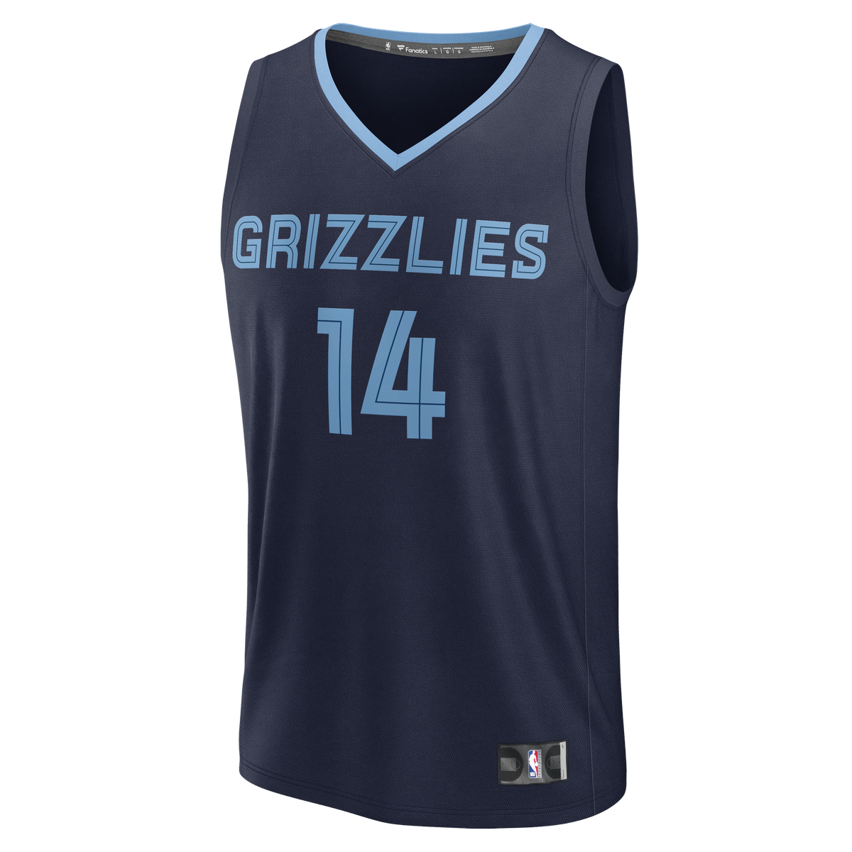 Men's Memphis Grizzlies Zach Edey Fanatics Navy Fast Break Replica Jersey - Icon Edition