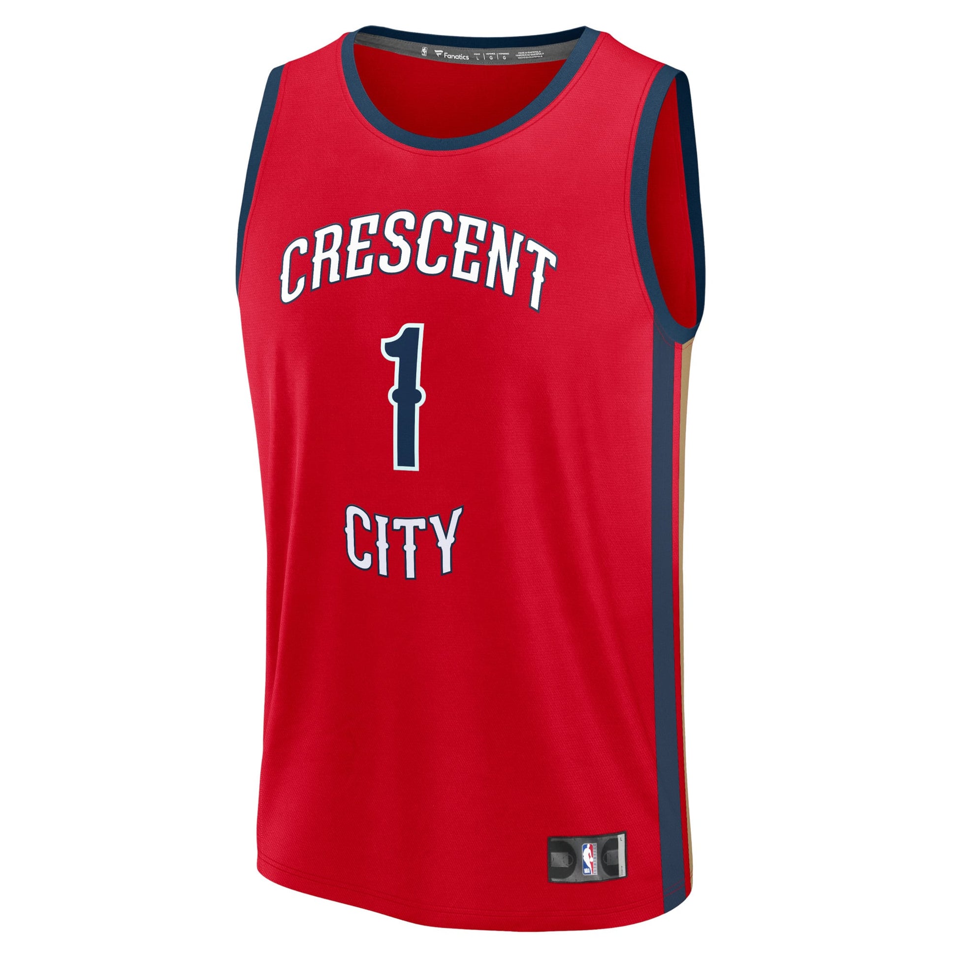 Men's New Orleans Pelicans Zion Williamson Fanatics Red Fast Break Replica Jersey - Statement Edition