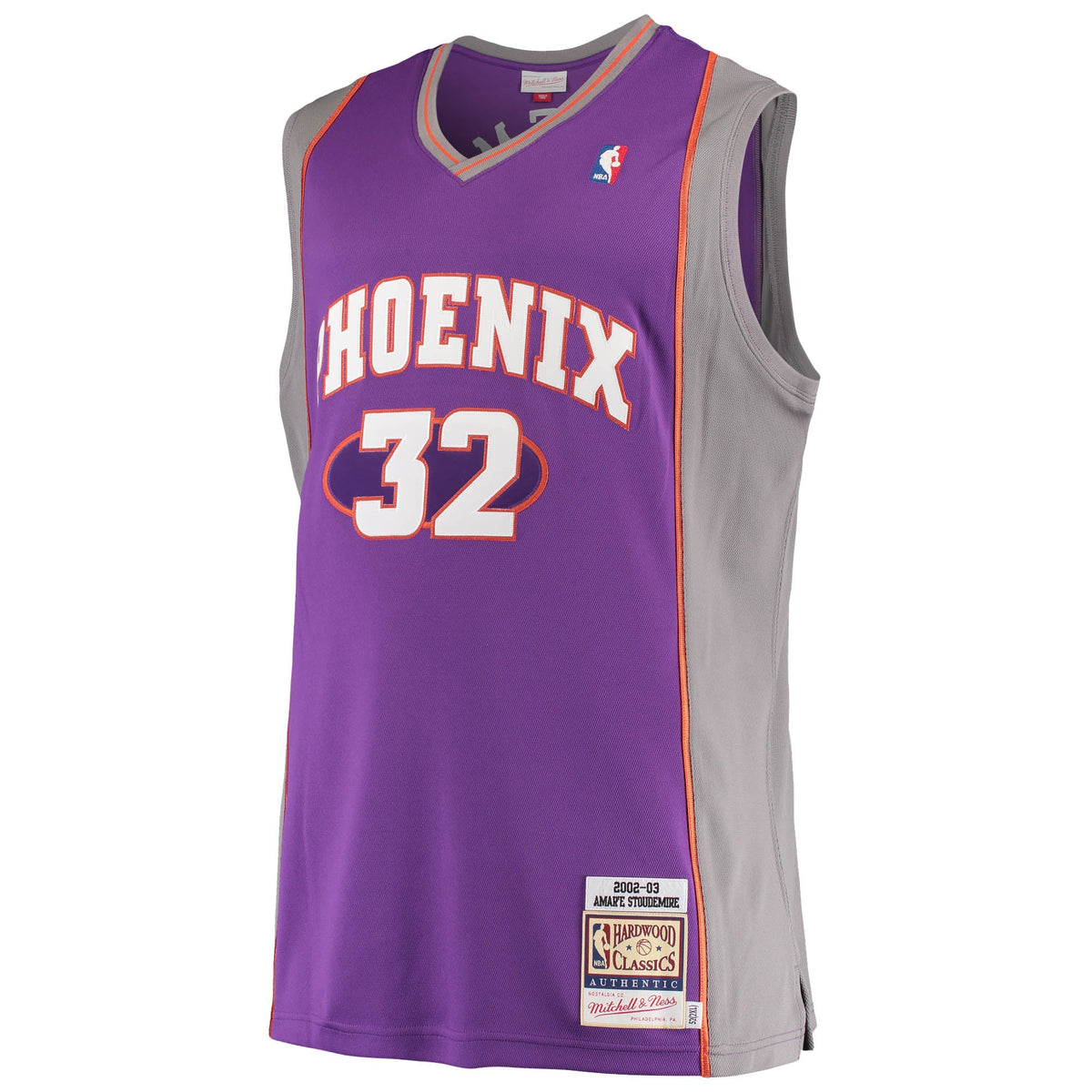 Men's Phoenix Suns Amar'e Stoudemire Mitchell & Ness Purple Hardwood Classics Authentic Jersey