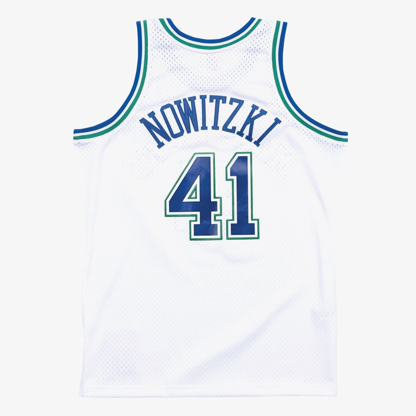 Men's Dallas Mavericks Dirk Nowitzki Mitchell & Ness White 1998-99 Hardwood Classics Swingman Jersey