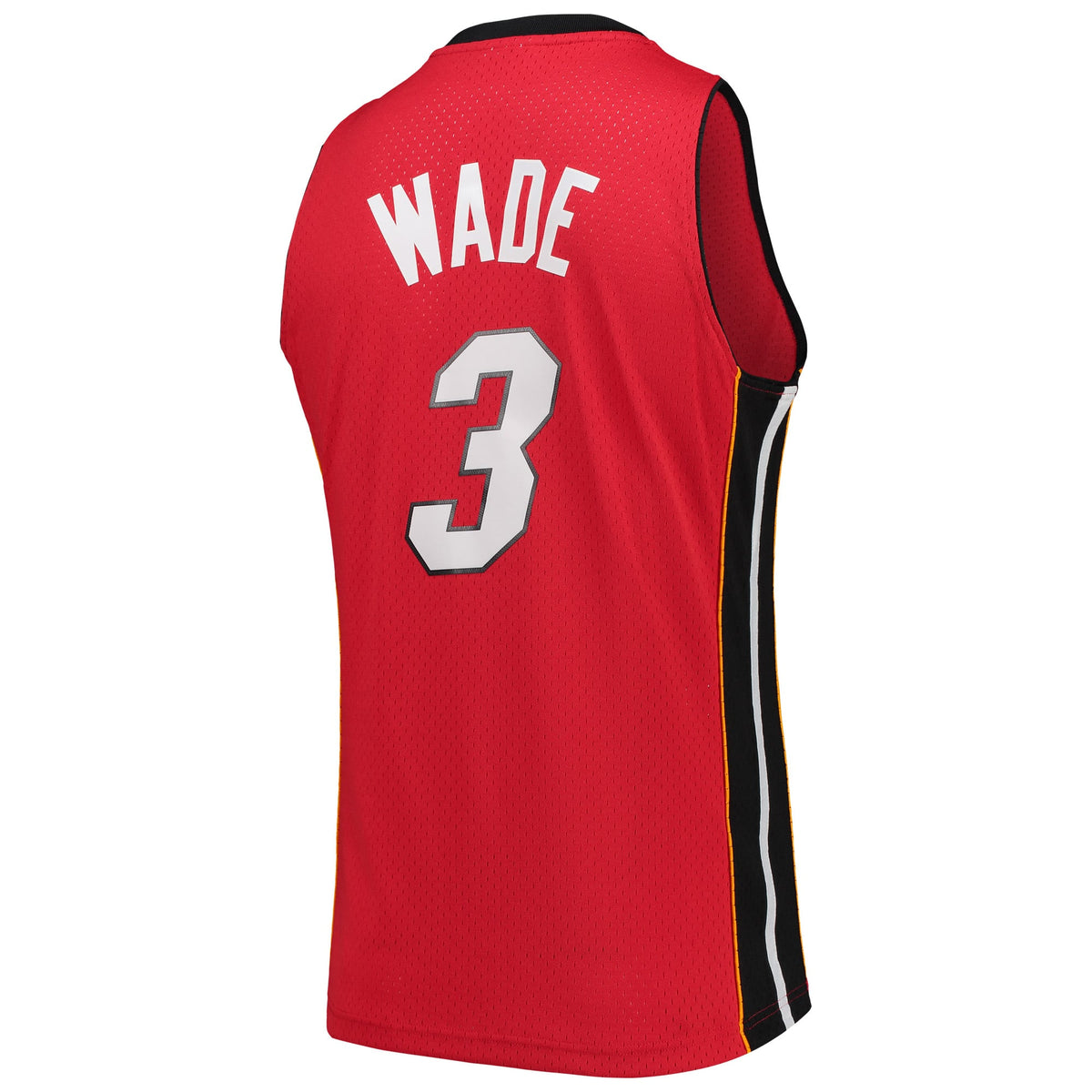 Men's Miami Heat Dwyane Wade Mitchell & Ness Red Hardwood Classics Swingman Jersey