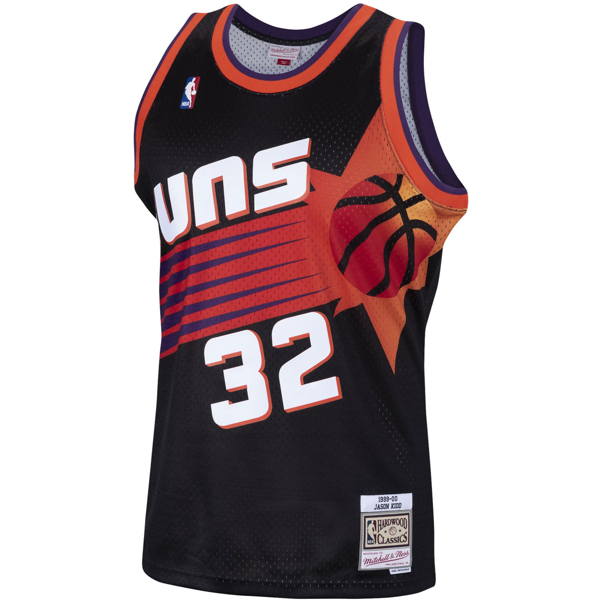 Men's Phoenix Suns Jason Kidd Mitchell & Ness Black Hardwood Classics Swingman Jersey