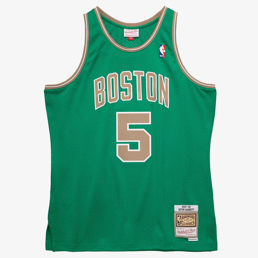 Men's Boston Celtics Kevin Garnett Mitchell & Ness Kelly Green 2007-08 Hardwood Classics Swingman Jersey