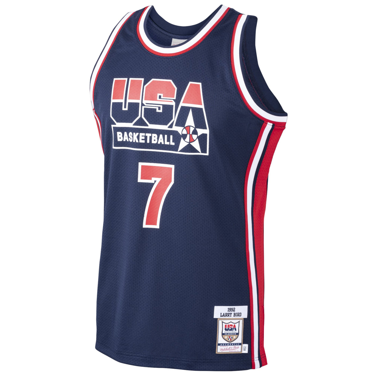 Men's USA Basketball Larry Bird Mitchell & Ness Navy 1992 Dream Team Authentic Jersey