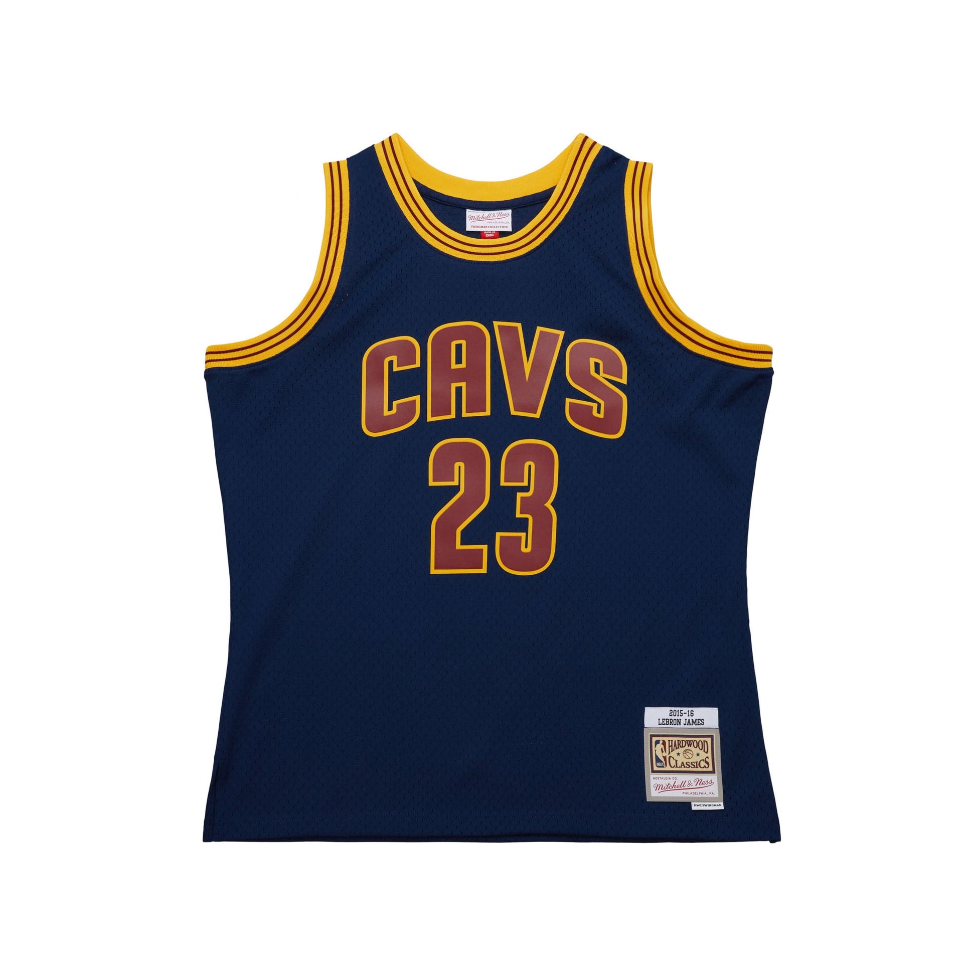 Men's Cleveland Cavaliers LeBron James Mitchell & Ness Navy Big & Tall Hardwood Classics 2008-09 Swingman Jersey