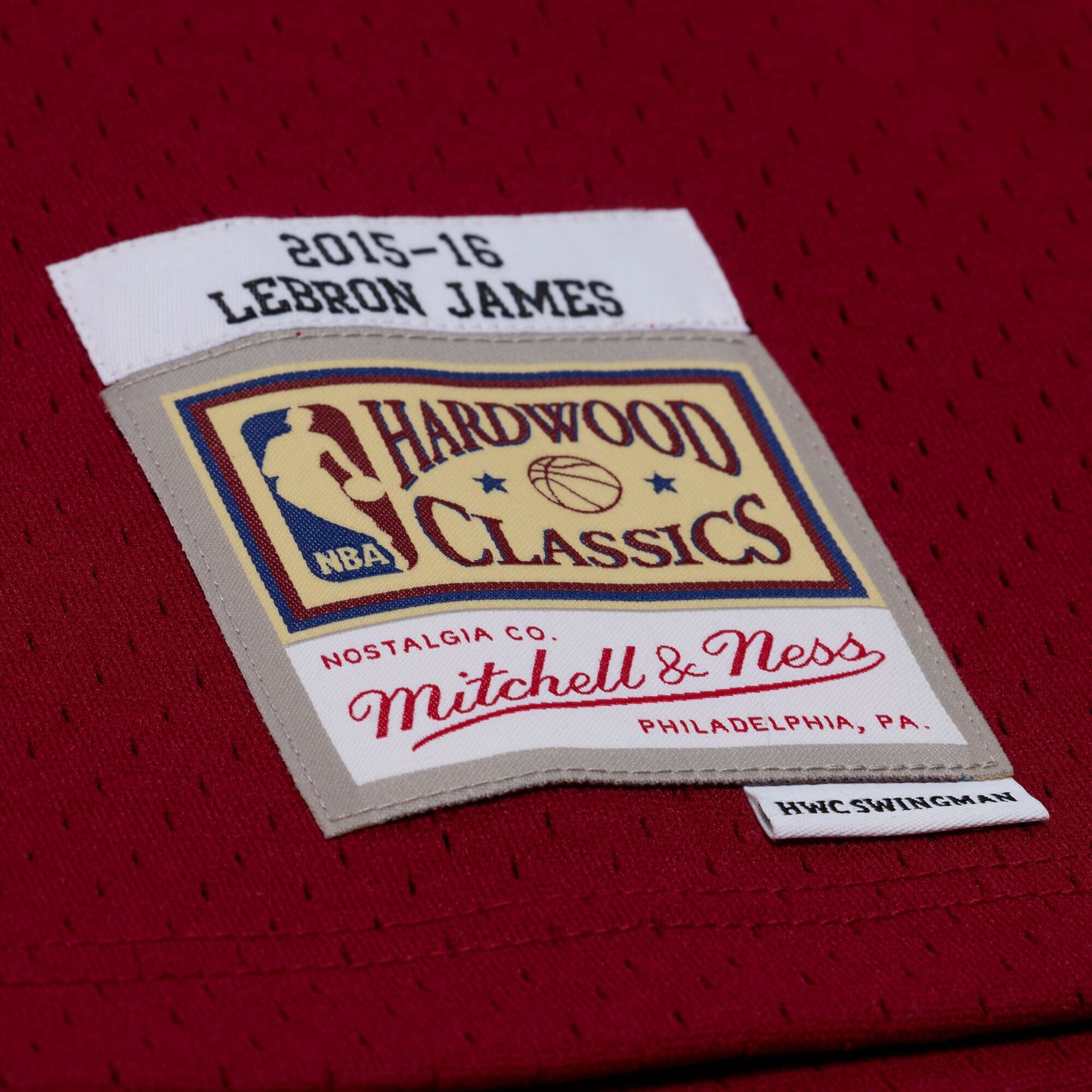 Men's Cleveland Cavaliers LeBron James Mitchell & Ness Wine 2015-16 Swingman Jersey