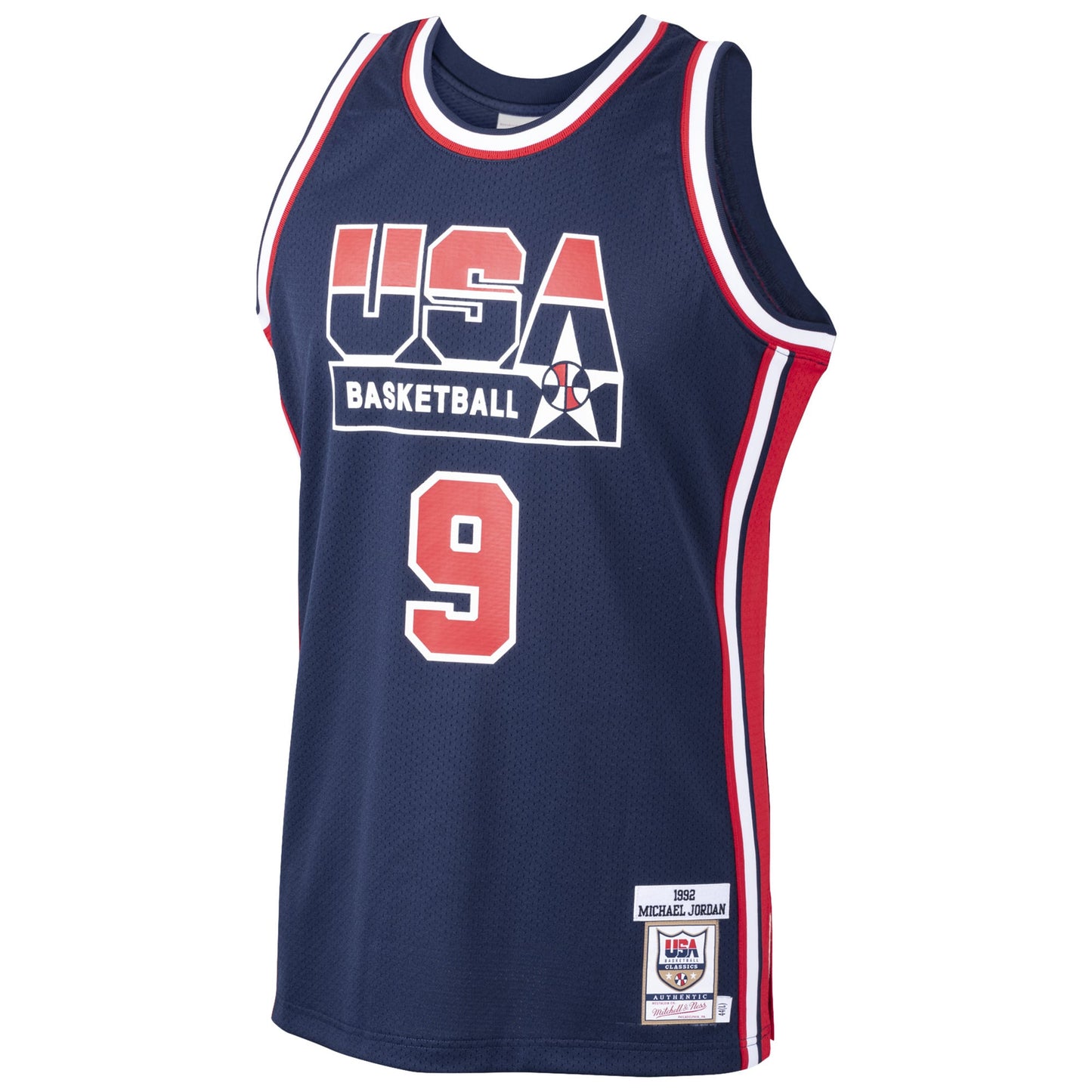 Men's USA Basketball Michael Jordan Mitchell & Ness Navy Home 1992 Dream Team Authentic Jersey