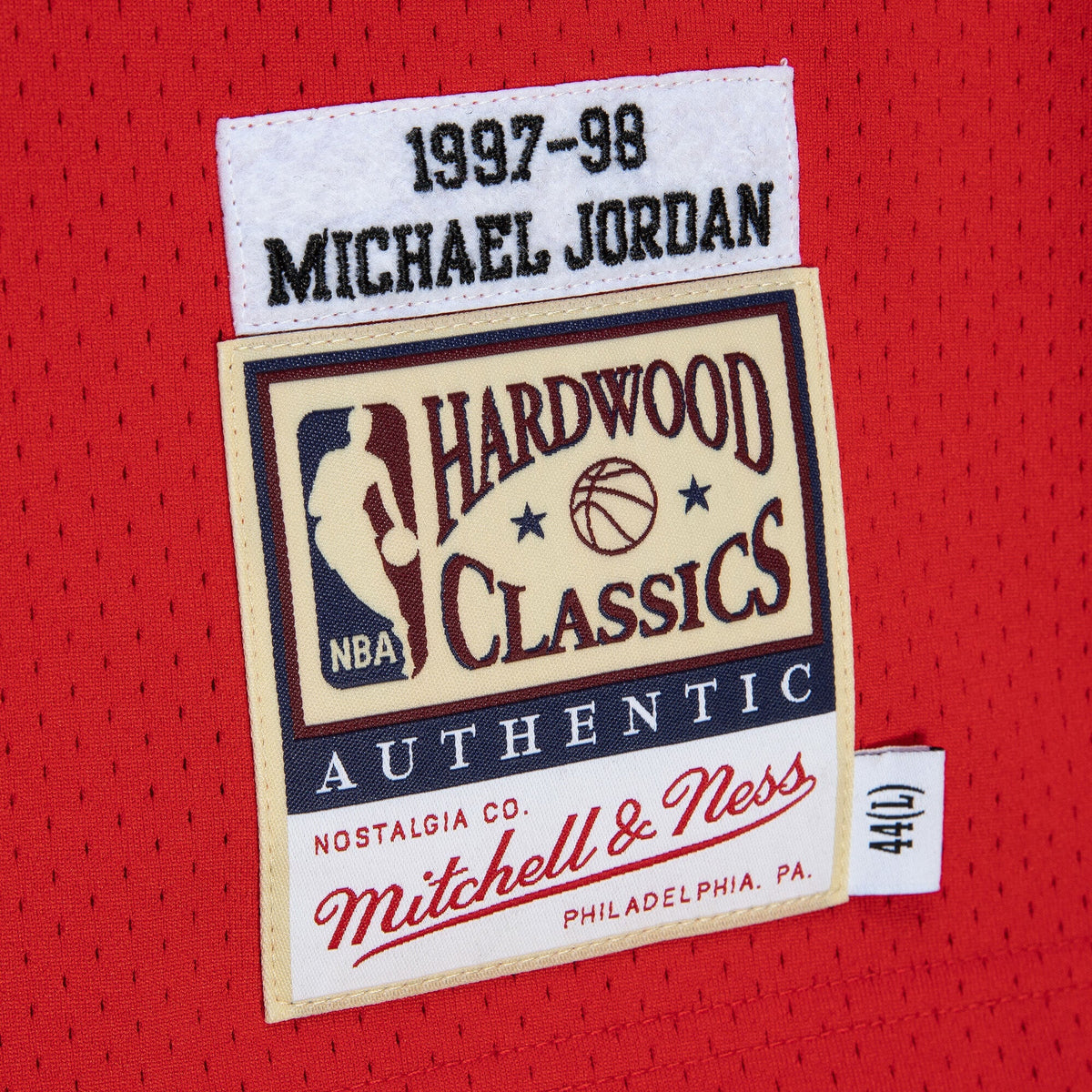 Men's Chicago Bulls Michael Jordan Mitchell & Ness Red 1997-98 Authentic Jersey