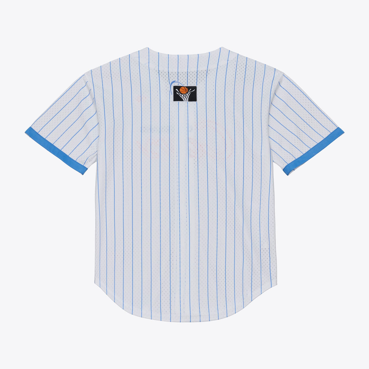 Men's Cleveland Cavaliers Mitchell & Ness White Head Coach Pinstripe Mesh Full-Button Baseball Jersey