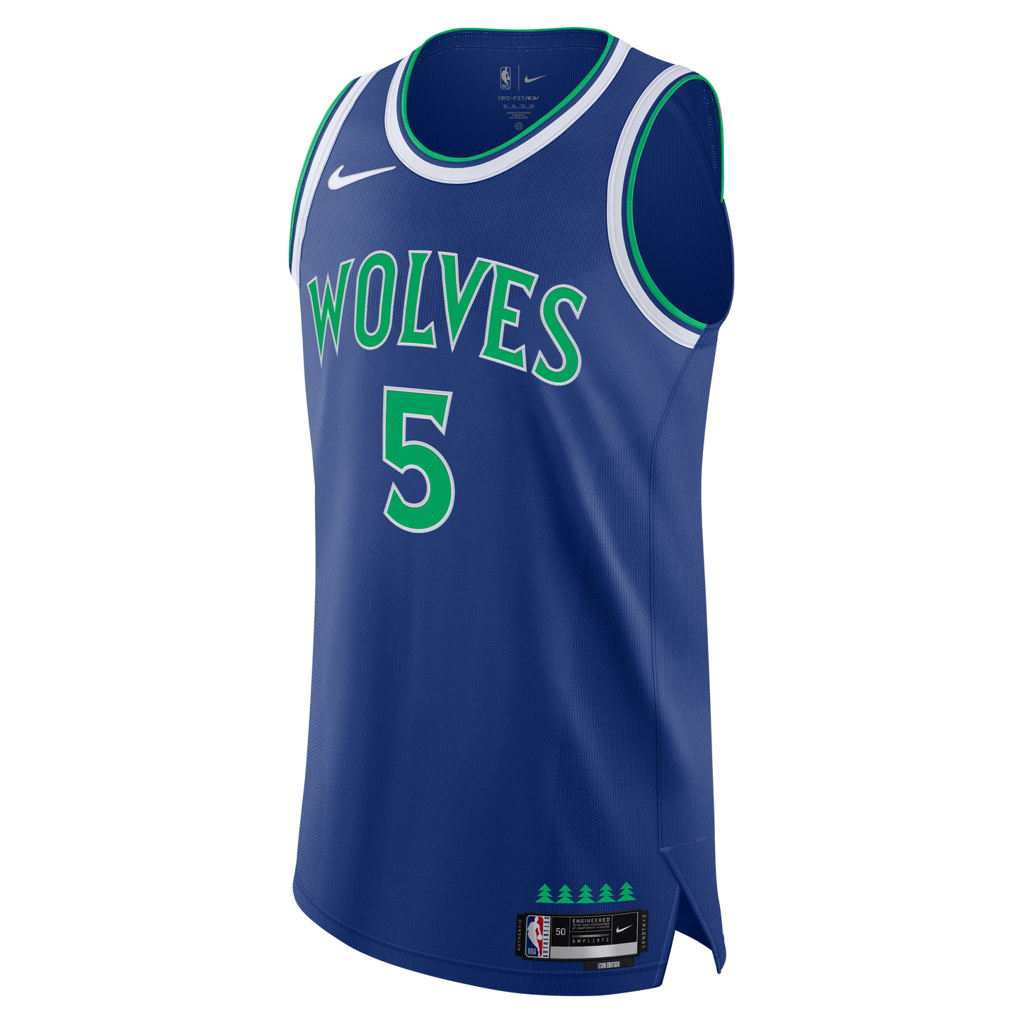 Men's Minnesota Timberwolves Anthony Edwards Nike Blue Authentic Jersey - Icon Edition