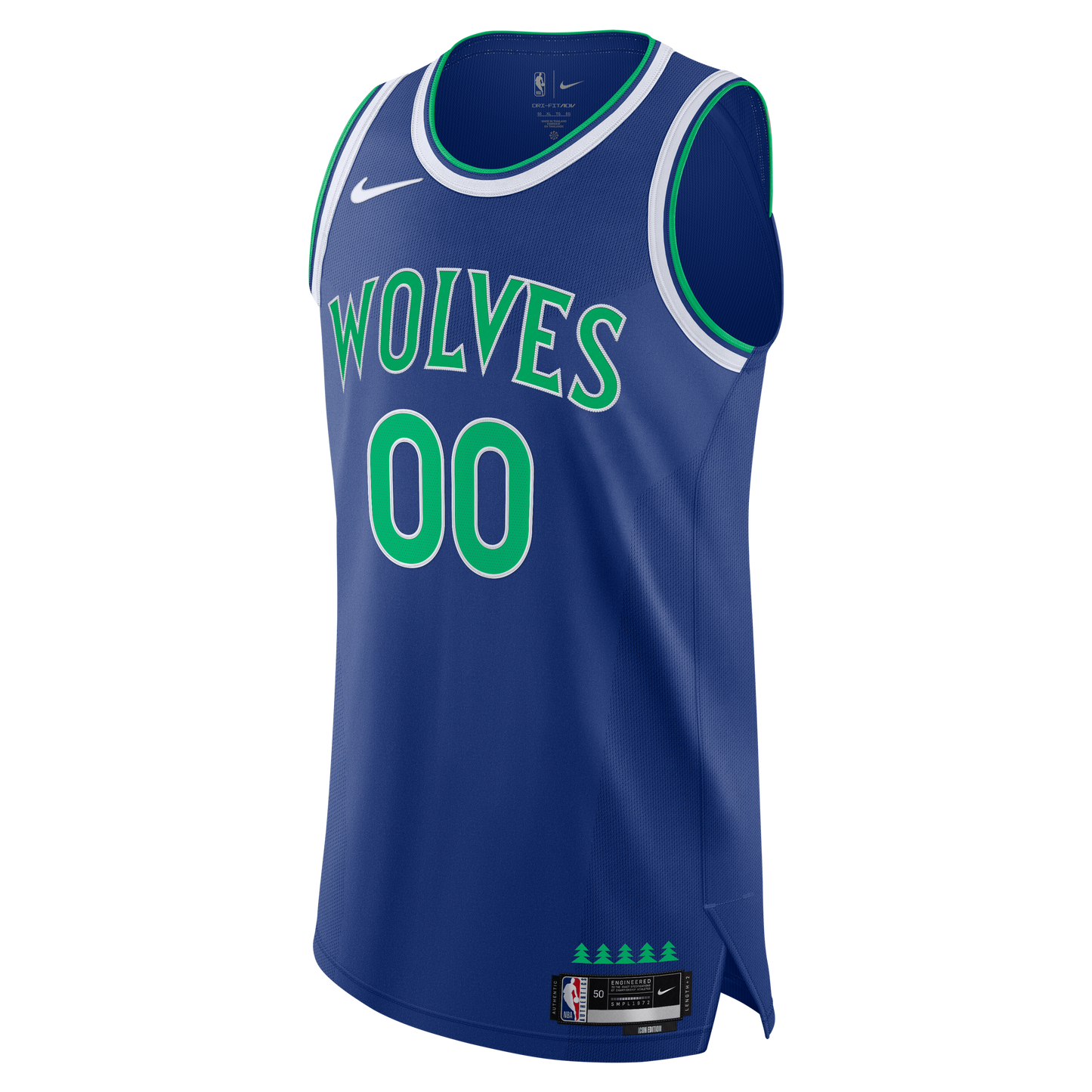 Men's Minnesota Timberwolves  Nike Blue Authentic Custom Jersey - Icon Edition