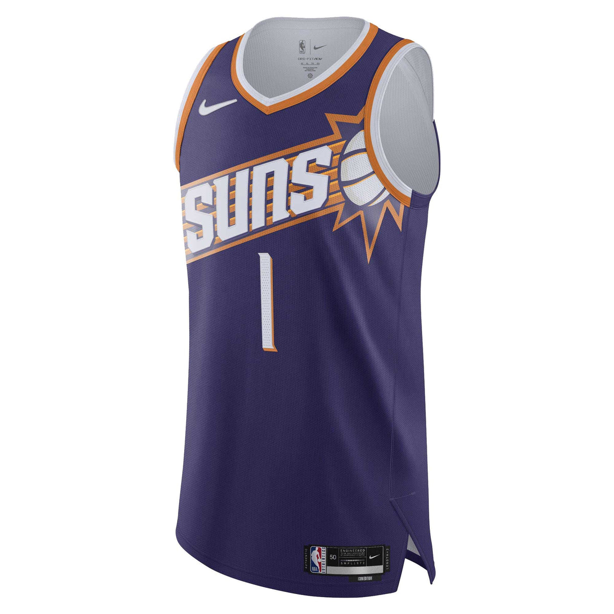 Men's Phoenix Suns Devin Booker Nike Purple Authentic Jersey - Icon Edition