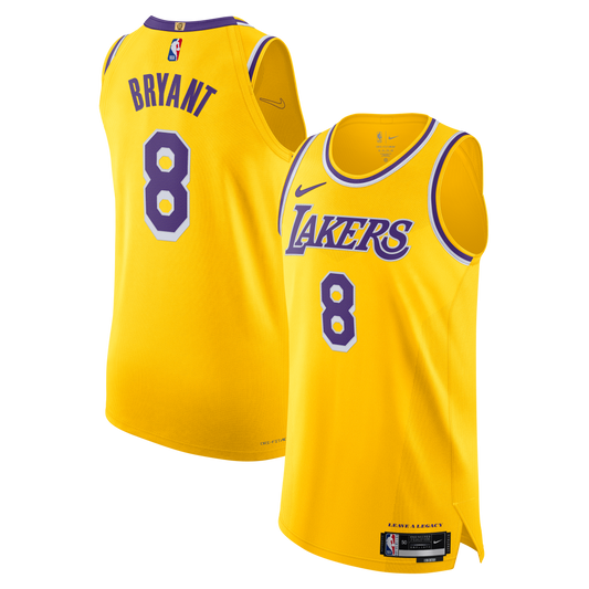 Men's Los Angeles Lakers Kobe Bryant Nike Gold 'Leave A Legacy' Authentic Jersey - Icon Edition