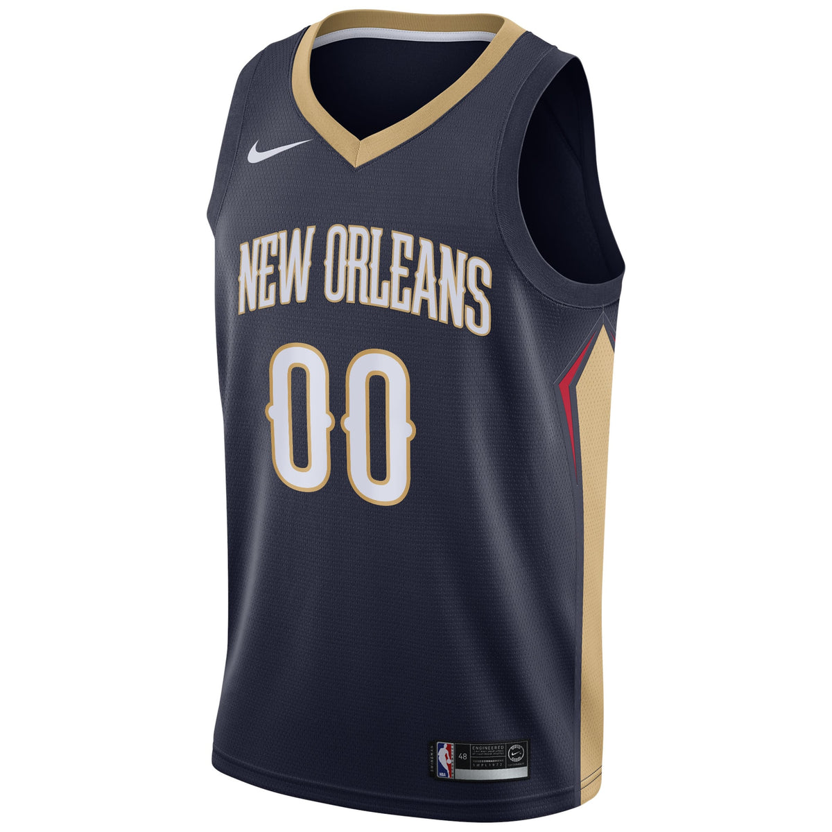 Men's New Orleans Pelicans Nike Navy Swingman Custom Jersey - Icon Edition