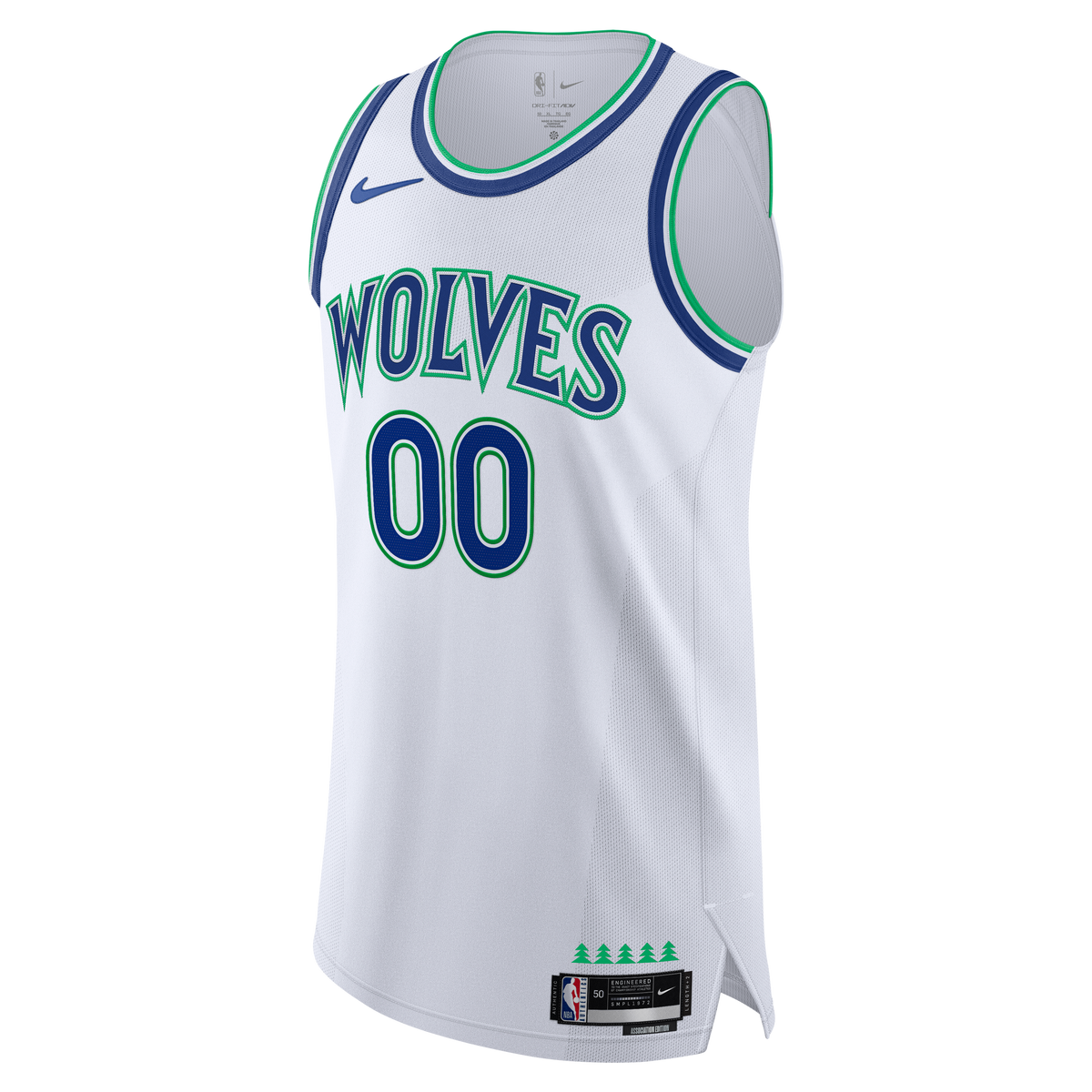 Men's Minnesota Timberwolves  Nike White Authentic Custom Jersey - Association Edition