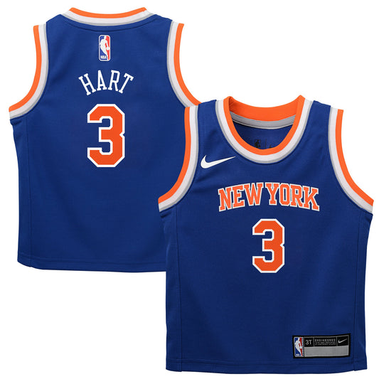 Toddler New York Knicks Josh Hart Nike Blue Replica Swingman Jersey - Icon Edition