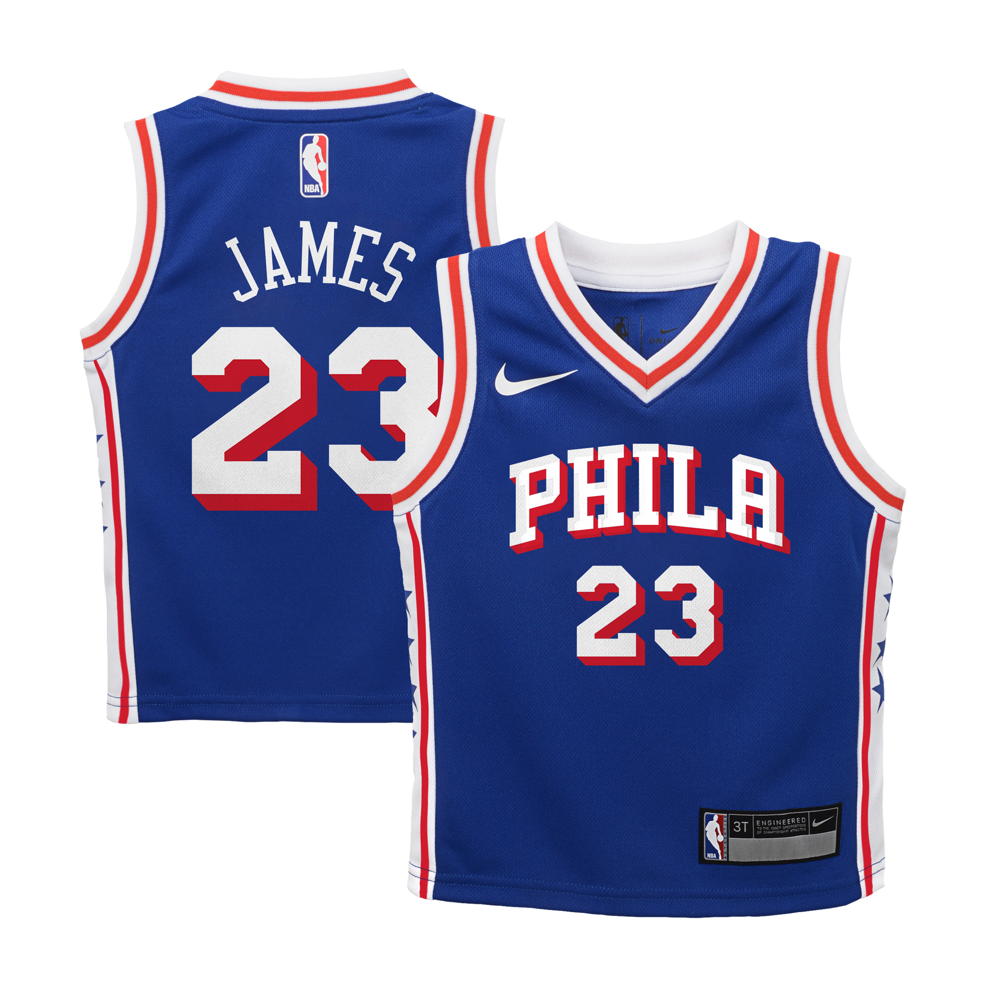 Toddler Philadelphia 76ers LeBron James Nike Royal Swingman Swingman Jersey - Icon Edition