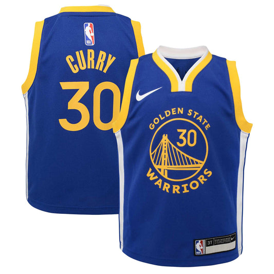 Toddler Golden State Warriors Stephen Curry Nike Royal Swingman Player Jersey - Icon Edition