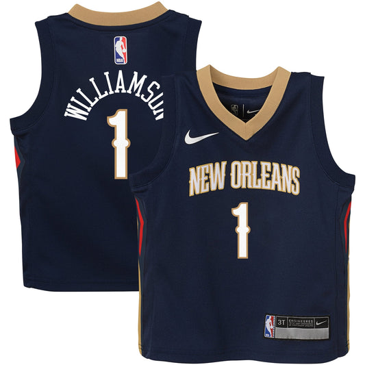 Toddler New Orleans Pelicans Zion Williamson Nike Navy Swingman Player Jersey - Icon Edition