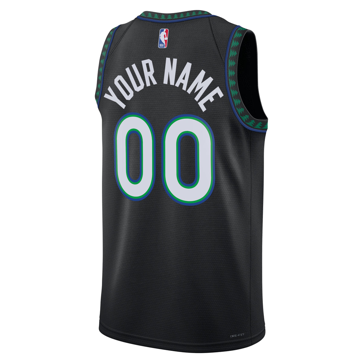 Unisex Minnesota Timberwolves  Jordan Brand Black Swingman Custom Jersey - Statement Edition