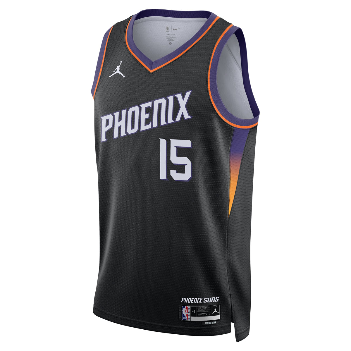 Unisex Phoenix Suns Devin Booker Jordan Brand Black Swingman Jersey - Statement Edition