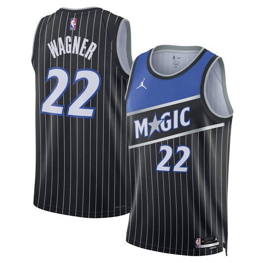 Unisex Orlando Magic Franz Wagner Jordan Brand Black Swingman Jersey - Statement Edition