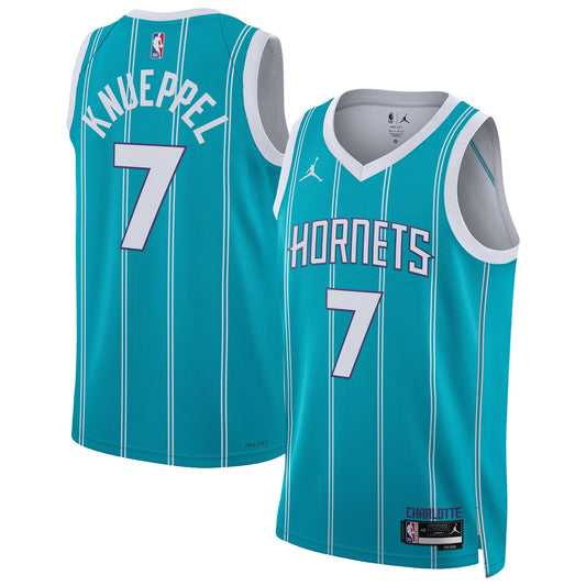 Unisex Charlotte Hornets Kon Knueppel Jordan Brand Teal Swingman Jersey - Icon Edition