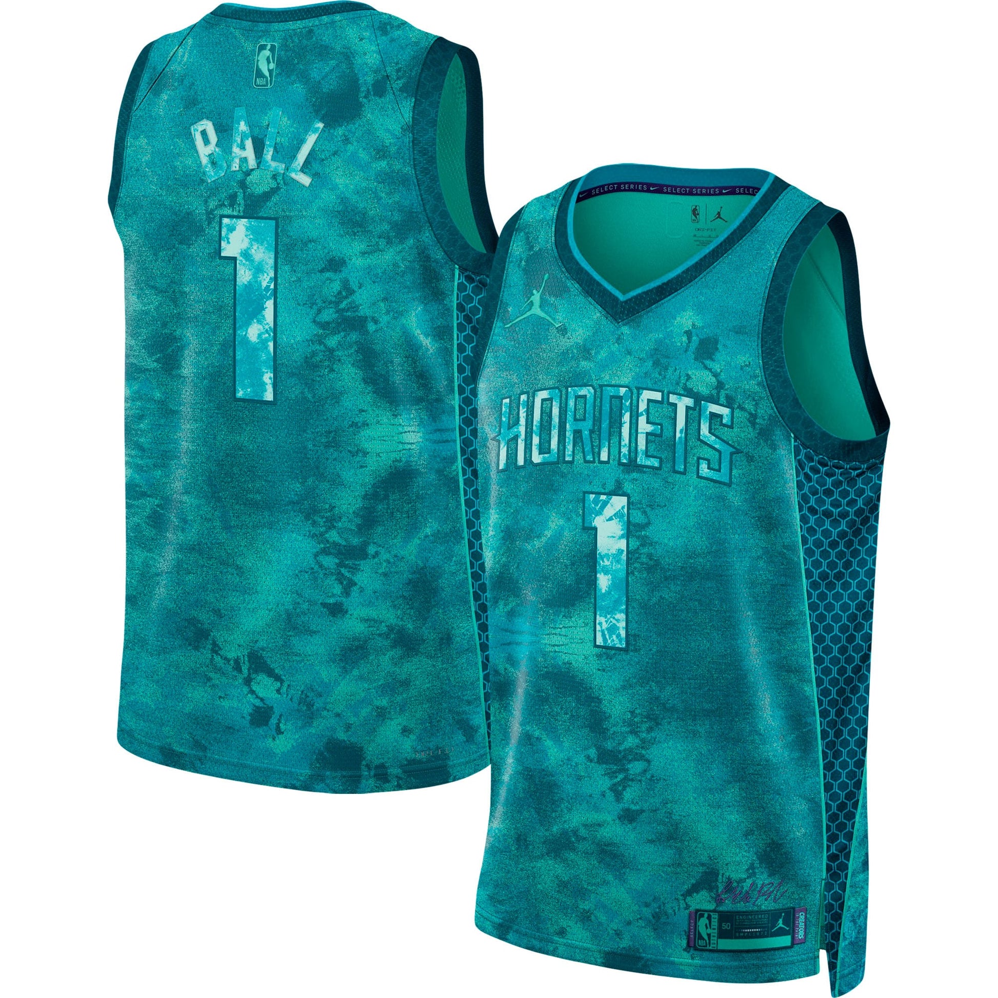 Unisex Charlotte Hornets LaMelo Ball Jordan Brand Teal Select Series Swingman Jersey
