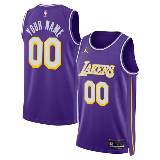 Unisex Los Angeles Lakers Jordan Brand Purple Swingman Custom Jersey - Statement Edition