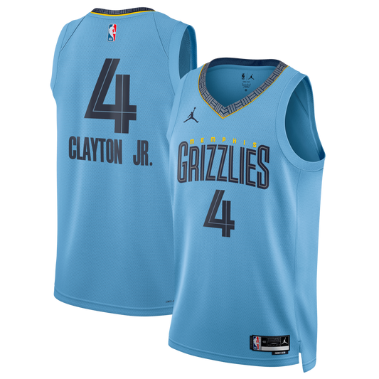 Unisex Memphis Grizzlies Walter Clayton Jr. Jordan Brand Light Blue Swingman Jersey - Statement Edition