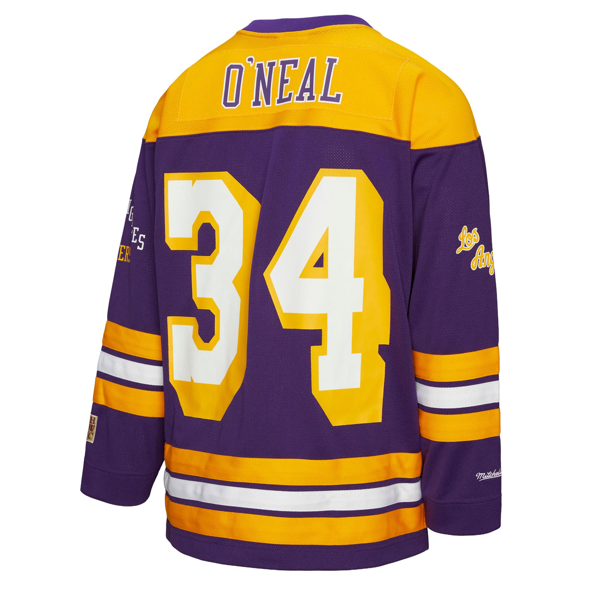 Unisex Los Angeles Lakers Shaquille O'Neal Mitchell & Ness Purple Maxxed Out Fashion Hockey Jersey