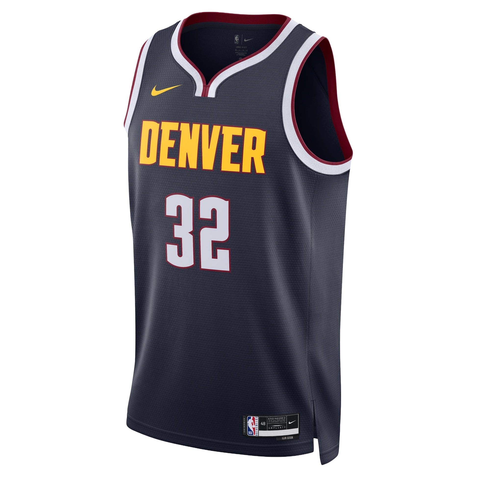 Unisex Denver Nuggets Aaron Gordon Nike Navy Swingman Jersey - Icon Edition