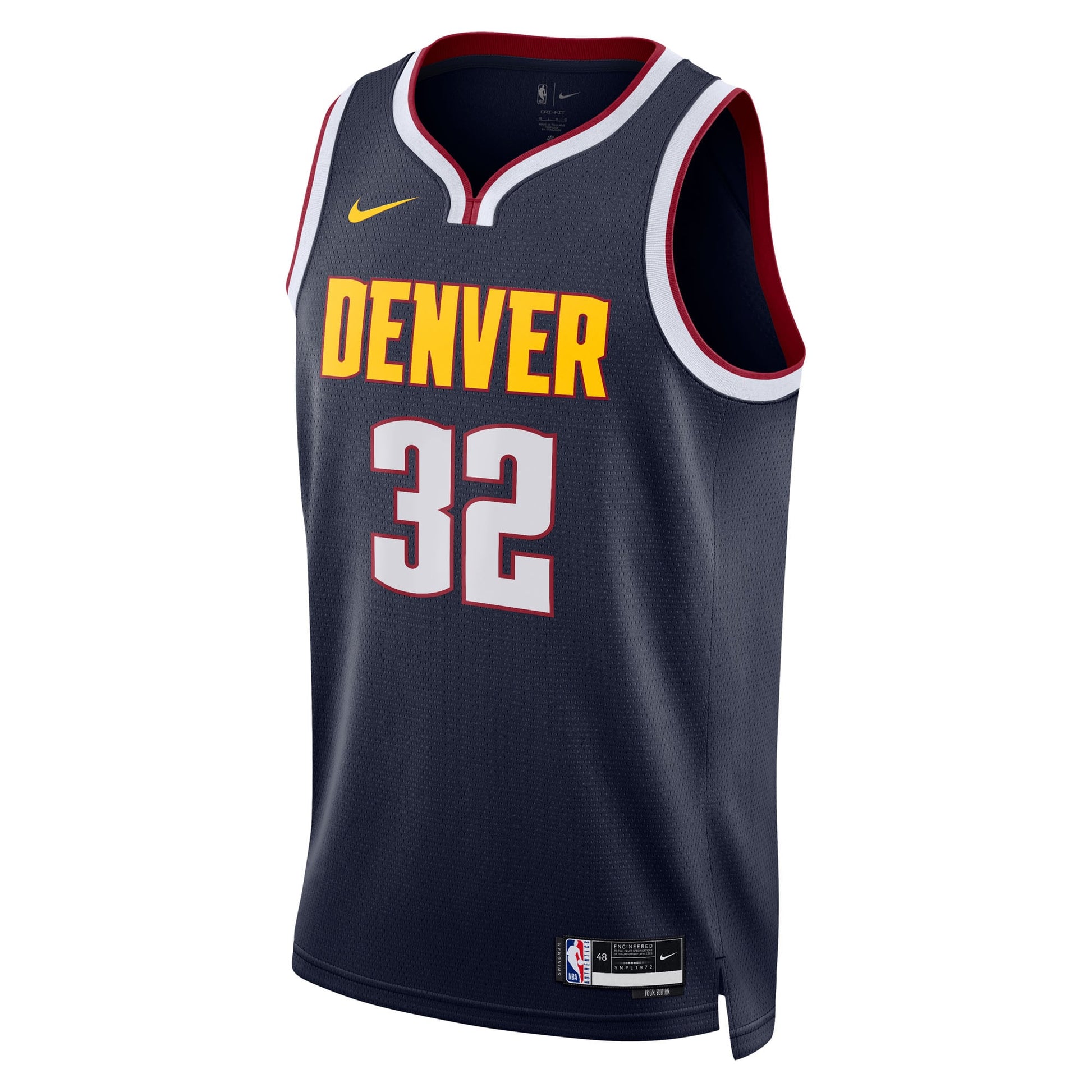 Unisex Denver Nuggets Aaron Gordon Nike Navy Swingman Replica Jersey - Icon Edition