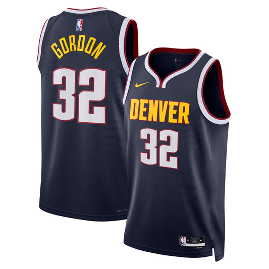 Unisex Denver Nuggets Aaron Gordon Nike Navy Swingman Replica Jersey - Icon Edition
