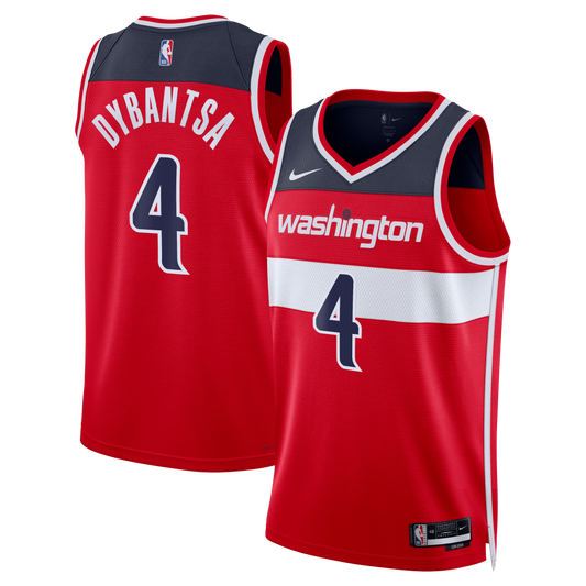 Unisex Washington Wizards AJ Dybantsa Nike Red 2026 NBA Draft Swingman Jersey - Icon Edition